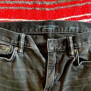 Banana republic skinny jeans black 32 waste